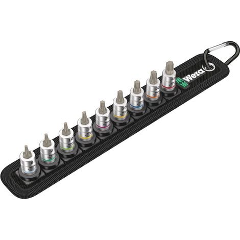 WERA Schraubendrehereinsatz-Set Belt A 3 9-tlg, TORX 8 - 40 mm, 1/4", Haltefunk. (1/5)