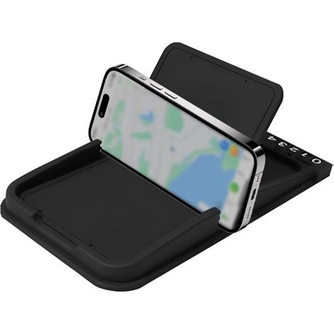 Tapis Antidérapant 3 en 1 pour Voiture, Support Téléphone Portable en Silicone Lavable (1/5)
