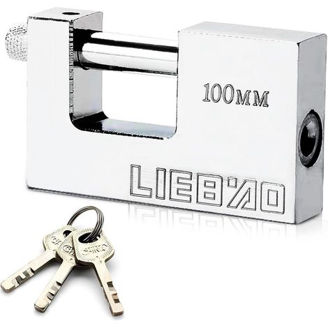 Cadenas résistant aux intempéries, anse 12mm, 3 clés, pour conteneur, abri, garage