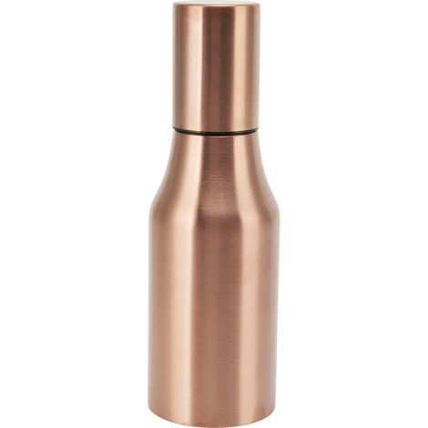 500-ml-Ölspenderflasche aus Edelstahl, staub- und tropfsicherer Deckel, leicht zu reinigen, roségoldenes Design für die Küche (1/5)