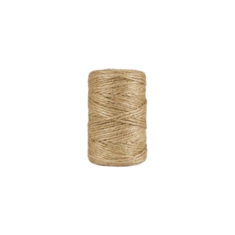 Ficelle de jute naturelle à 3 brins, corde décorative marron, 3 mm, 100 m (1/5)