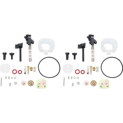 Lot de 2 kits reconstruction de carburateur compatible avec moteur GX390 13HP, 2 ensembles de réparation inclus. (1/5)