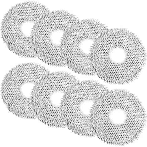 8 Stück Wischtüicher für Dreame L10 Ultra Gen 3/Gen 2/L10s Pro/ L10s Ultra/L10 Prime/L20 Ultra X40/X50/Xiaomi X10+/X20+/Mova E30 Ultra/P50 Pro Ultra Staubsauger Roboter, Mikrofaser Wischpad Zubehör