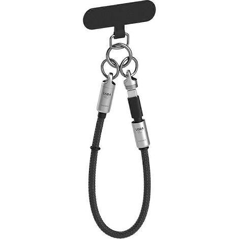 Câble USB4 portable Hagibis avec porte-clés, câble C vers C court, cordon, câble Type-C 240 W 80 Gbit/s pour Thunderbolt 4/5, SSD iPhone 17 Pro, B (1/5)