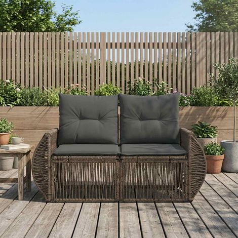 Teenpull – Garten-Sofa 2-Sitzanzahl Grau Poly-Rattan (1/5)