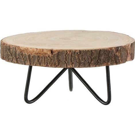 Mica Decorations Table d'appoint Marron clair H14xl29xL29cm (1/5)