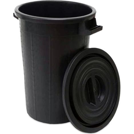 Cubo de basura 110 L con tapa (1/2)