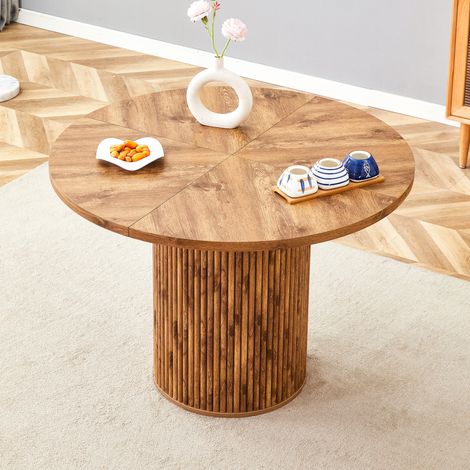 Tavolo pranzo rotondo con contenitore MDF 100 cm OKMYHOME (1/5)