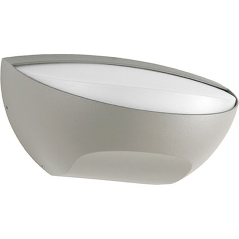 Lampada da parete esterno BULL - LED 13W 4000K protezione IP54 in alluminio Silver (1/2)