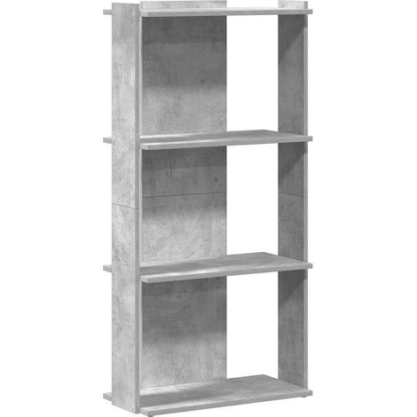 Maison Exclusive - Libreria 3 Ripiani Grigio Cemento 60x30x120 cm Multistrato