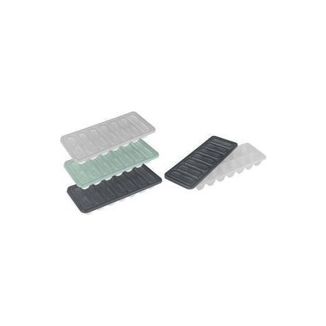 Cubitera Metaltex cube 2 piezas con tapa apilable