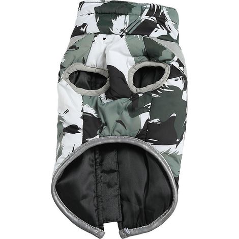 Manteau chien hiver épais réfléchissant imperméable coupe-vent doux, gilet thermique chaud pour chien moyen grand, veste de plein air résistante à l'eau, sécurité nocturne (1/5)