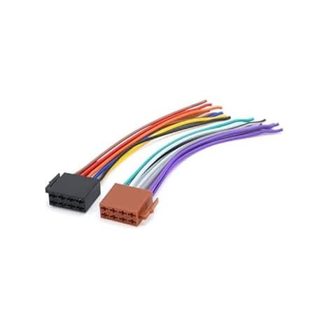 Adaptateur Autoradio Faisceau Cablage ISO 16 Broches Connecteur Stereo (1/5)