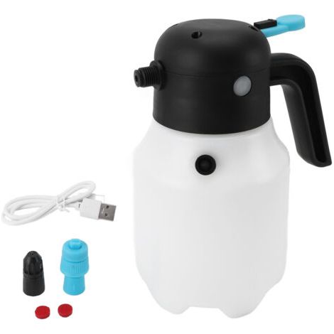 QORVA- Pulvérisateur de mousse 2000mAh 1,8l, bouteille de pulvérisation électrique PP pressurisée sans fil pour le lavage de voiture et le jardin (1/5)