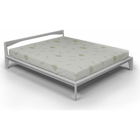 Coprimaterasso Singolo in Poliestere Aloe Vera Bianco (1/4)
