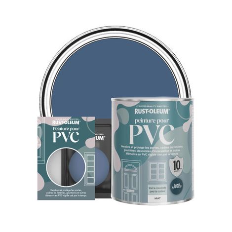 Peinture pour PVC, Finition Mate - Encre Bleue (1/2)