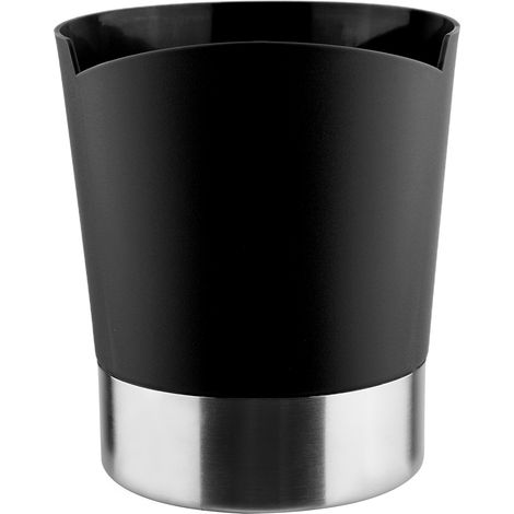 Boîte de rangement pour couverts cuillères fourchettes pailles avec porte-gobelet en carton, usage café bar (Bleu)