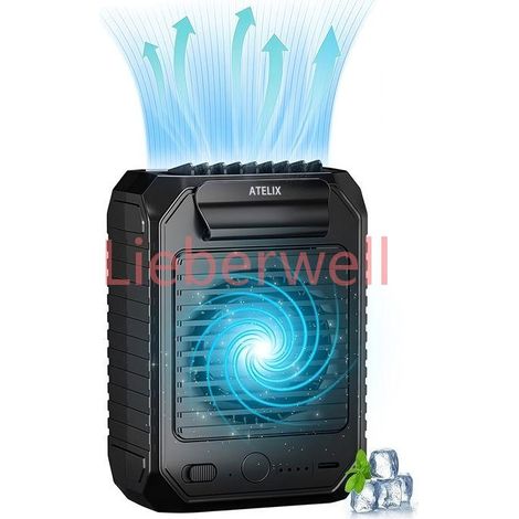 Nouveau ventilateur suspendu de taille , ATELIX , extérieure Portable Portable suspendu cou multifonctionnel charge ventilateur de (1/4)