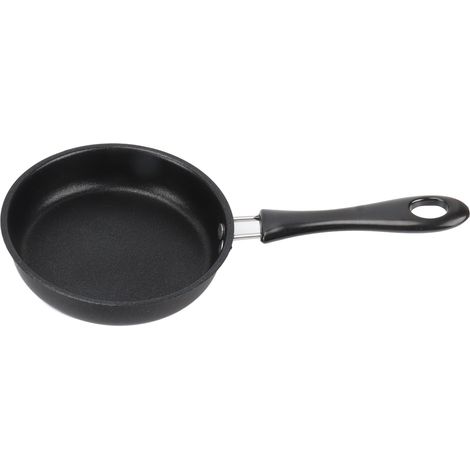 Poêle à frire professionnelle antiadhésive, résistante aux taches et à la fumée légère, en acier inoxydable, idéale pour la maison et les restaurants (12 cm / 4,7 po). (1/5)