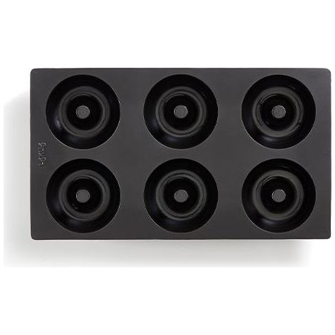 Molde para donuts Lékué 6 cavidades negro silicona