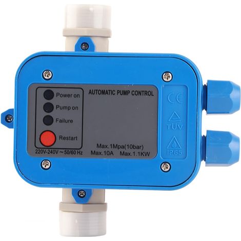1 Régulateur De Pression Automatique, 10A 1.1Kw, Pressostat Électronique 1Mpa, Contrôleur De Pompe 1 Pouce, Pour Maison Et Jardin (1/5)
