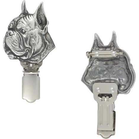 Boxer, Boxer - broche avec clip, porte-numéro de départ, cadeau pour une exposition canine par Art-Dog (1/5)