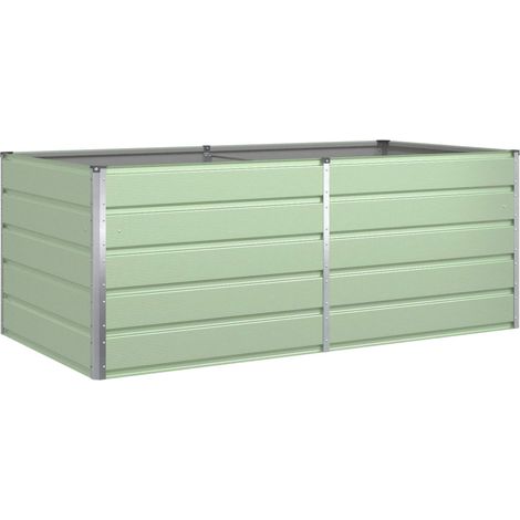 Maison Exclusive - Fioriera Verde Pastello 195 x 100 x 75 cm Acciaio zincato (1/5)