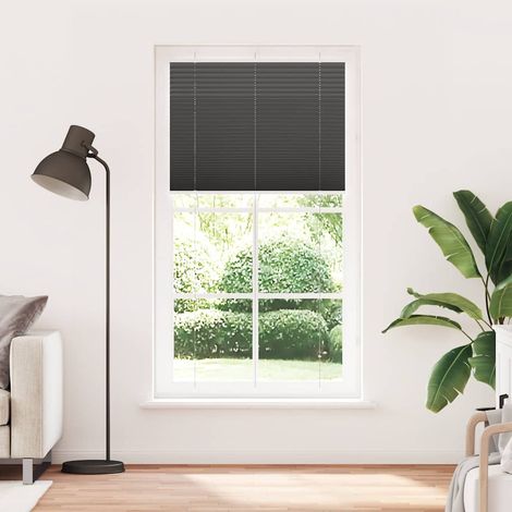 Maison Exclusive - Store plissé noir 105x200 cm largeur du tissu 104,4cm polyester