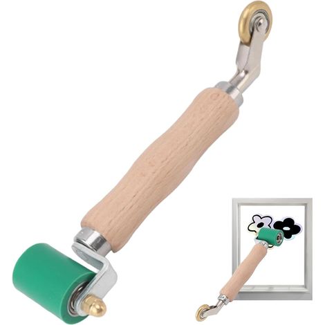Rouleau de joint en silicone, rouleau de toit résistant à la chaleur de 1,57 pouce, rouleau Penny avec détail de 0,24 pouce, outil de lissage de papier peint durable pour le soudage PVC/TPO/EPDM (1/4)
