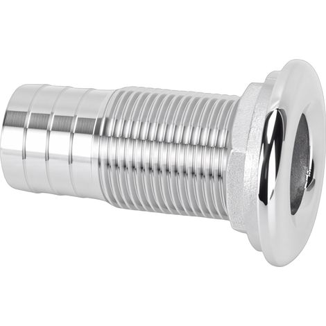 Raccord traversant cannelé en acier inoxydable 316, entrée/sortie, pour équipement marin, filetage demi-filetage 3/4", sans joint. (1/5)