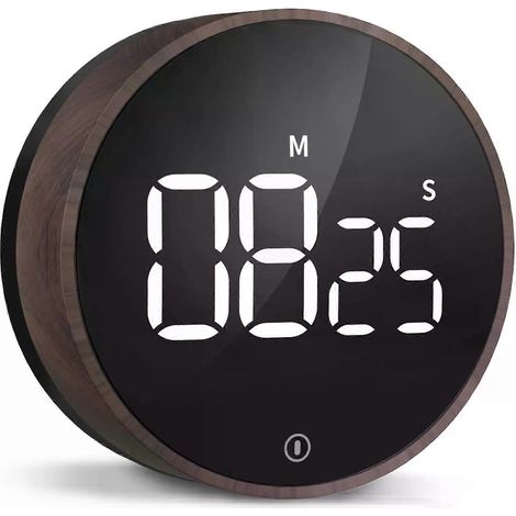 Digitaler Küchentimer mit Countdown-Funktion, Magnet-Eieruhr, zum Kochen mit Dauerlichtfunktion, leise, für Klassenzimmer, Kinder und Erwachsene. (1/4)
