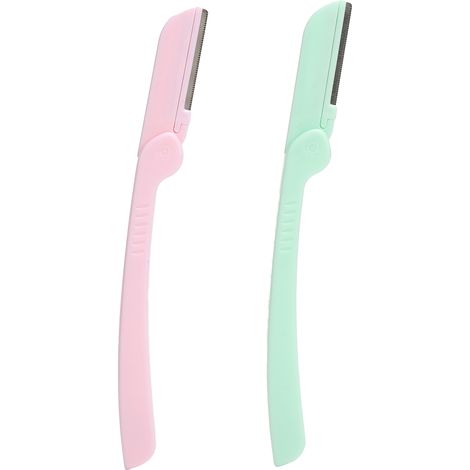 2 Lames de rasoir à sourcils pliables pour épilation, modelage et toilettage des sourcils - Lot de 2 (1/5)