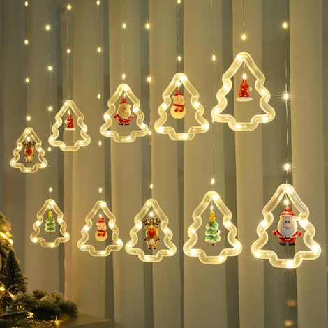 Weihnachtsbaum-Lichterkette mit Figur, 3 m Lichterkette