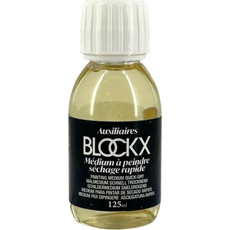 Vernis à retoucher - BLOCKX - Flacon en verre - Médium à Peindre - Séchage rapide - Couleurs préservées
