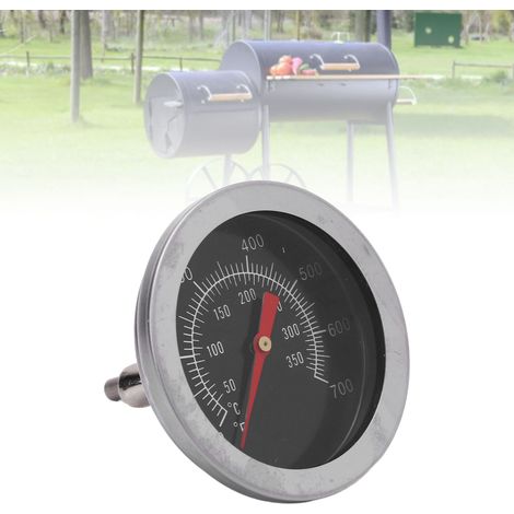 M8 Grillthermometer [Ofenthermometer mit großem 52-mm-Zifferblatt] inklusive Kochthermometer und Gasadapter aus Edelstahl/Legierung (1/5)