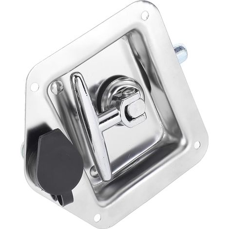 T Handle Latch Stainless Steel Tool Box Latch with T Lock with Keys and Seal for Truck and Motorhome Trailers (1/5)