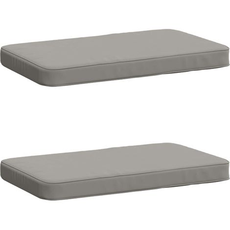 Cojines para banco de 2 piezas VUGHT 2 uds. 100% Poliéster Gris vidaXL (1/5)