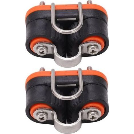 Lntyq Taquet Coinceur pour Voiliers, Conception Robuste Taquet Coinceur à Entrée Rapide avec Anneau de Guidage pour Cordage de 3‑12 Mm (1/5)