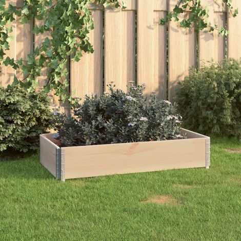 Jardinière surélevée 50x100 cm Bois de pin solide