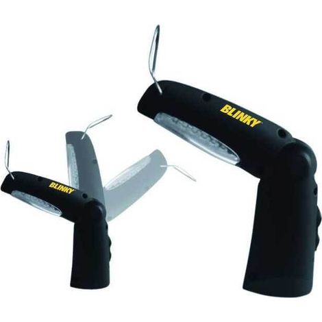 BLINKY 34281-10 Torcia Pieghevole a LED con 21+5 LED Batteria Litio 3 6 V Autonomia 3 h Base Magnetica Gancio colore Nero