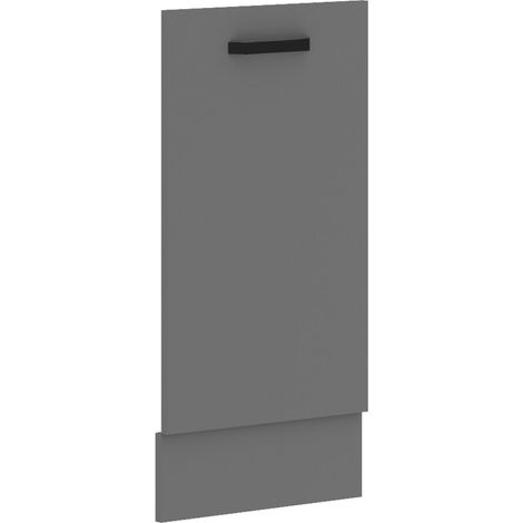 Frontblende für vollintegrierten Geschirrspüler 45 cm Küche NESSA Anthrazit (1/3)