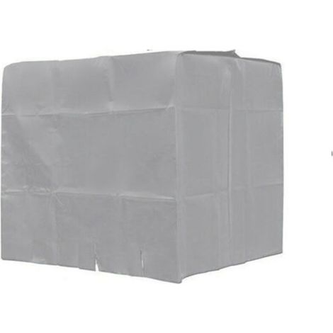 Housse de protection pour réservoir d'eau et conteneur IBC de 1000 L – Couverture anti-poussière, anti-UV et imperméable pour citernes et cuves, dimensions 120 × 100 × 116 cm, couleur argent (1/2)