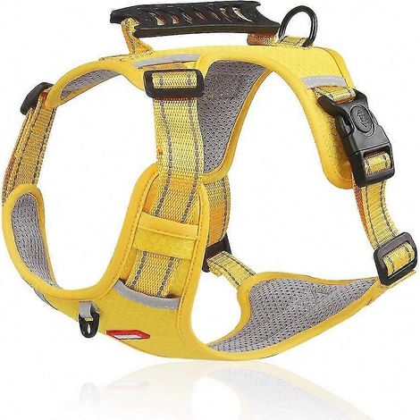 Harnais réfléchissant pour chien avec poignée de contrôle et conception respirante pour la sécurité des chiots (1/5)