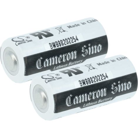 vhbw 2x Piles au lithium ER14335 - Piles primaires (1650mAh, 3,6V, Li-SOCl2)