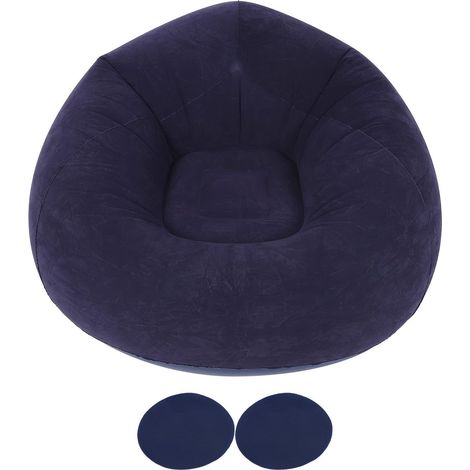 Canapé Gonflable Ultra Doux, Chaise Sphérique Simple pour Dortoir, Voyage en Plein Air, Camping, Pique-Nique (1/5)