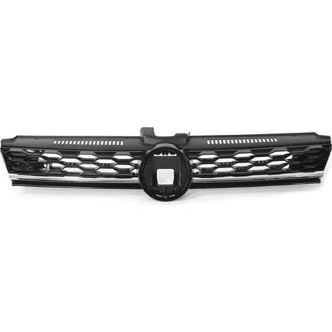 Ensemble d'éclairage noir brillant, grilles en nid d'abeille avec bande chromée de remplacement pour MK7.5 GTD 2017 – 2020 (1/5)