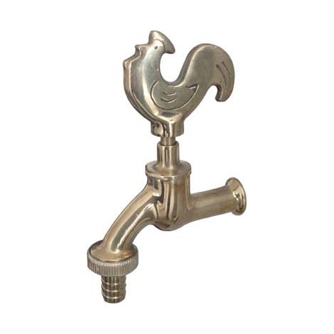 RUBINETTO ARTISTICO A VITE GALLO STARS  OTTONE 1/2M MM 25
