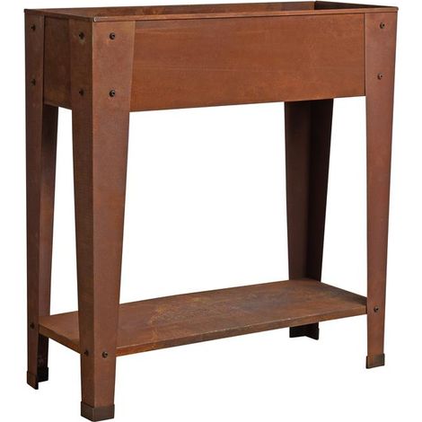 Hochbeet Pflanzbeet Pflanzkasten Blumenkasten Edelrost Blumenbeet Rost Metall (1/5)