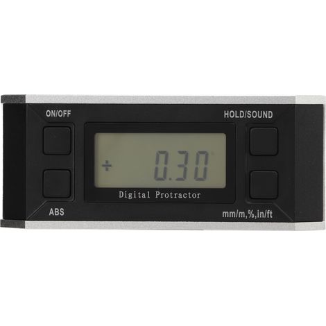 Lot numérique 4 niveaux numériques équerre 90° LCD inclinomètre électronique rapporteur angle sans aimant ni rétroéclairage (1/5)