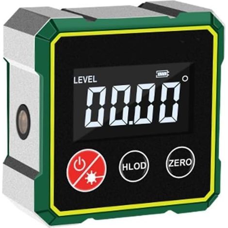 Magnetischer Digitalwinkelmesser – Elektronischer Laser – LCD-Bildschirm – Magnetfunktion für präzise Messungen – USB-C-Ladegerät (1/5)